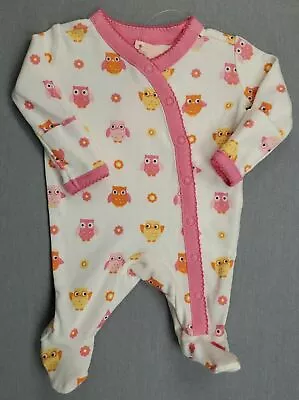 Baby Girl New Gymboree Preemie Up To 5lbs Bright Owl Footed Outfit • $49.99