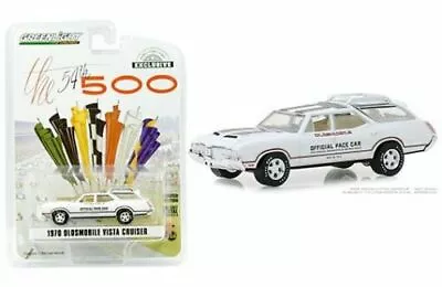 Greenlight 1:64 1970  White Oldsmobile Vista Cruiser 54th Indy 500 Car 30049 • $12.95