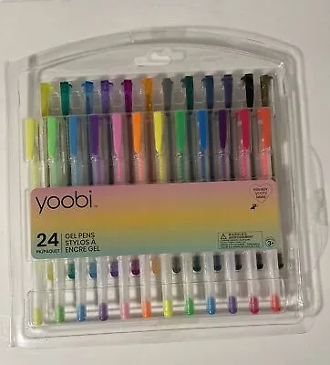  Yoobi Color & Glitter Color Gel Art Drawing Craft Pens - 24 Pack   • $9.99