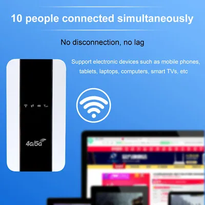 M10 4G Mobile Hotspot 150Mbps Mini Router 3000mAh With Card Slot For Home Indoor • $35.81