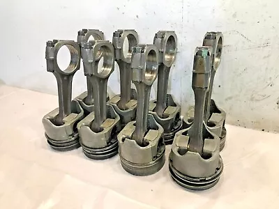 1984-2002 Set Of 8 GM  6.2l 6.5l Diesel Engine Piston With Rod 14025523 OEM • $400