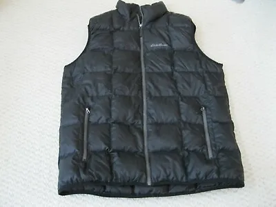 Eddie Bauer CirrusLite 700 Down Nylon Puffer Vest Jacket Black Men Tall Large • $49