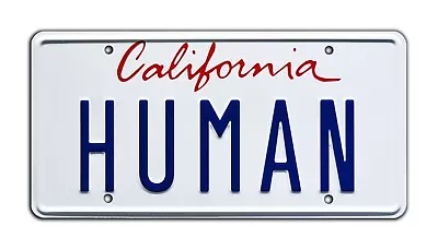 Daft Punk | Electroma Ferrari | HUMAN | Metal Stamped Replica Prop License Plate • $17