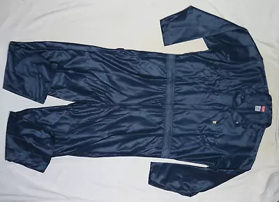 Red Kap Mens Zip Coverall Navy Blue Large Reg Anti-static Esd Stm 2.1-1997 Nwot • $36.54