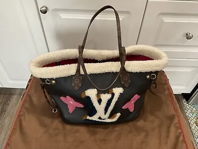 LOUIS VUITTON Monogram Teddy Neverfull MM Tote Bag Date Code FZ4230 • $1599