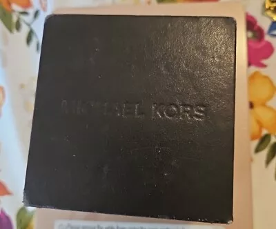 Michael Kors Empty Black Hardcase Watch Box Flocked On Inside • $7