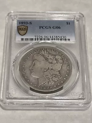 1893-S PCGS G06 G6 Morgan Silver Dollar $1 Good Coin • $3999.99