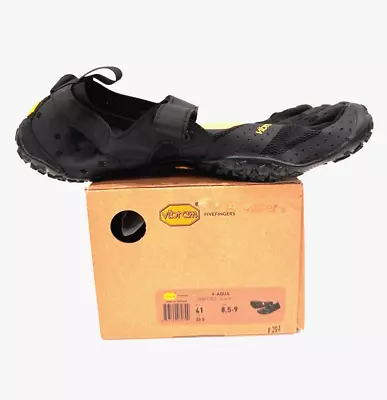 Vibram Men's Five Fingers V-Aqua Water Shoe - BLACK 18M7301 US 8.5 - 9 / EU 41 • $73.99