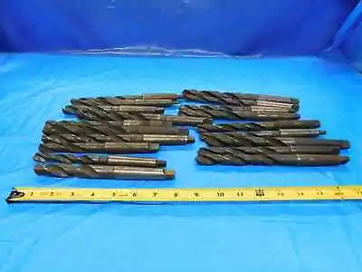 Lot Of 19 Twist Drill Bits Hss Morse Taper #2 Shanks Sizes Up To 23/32 • $119.99