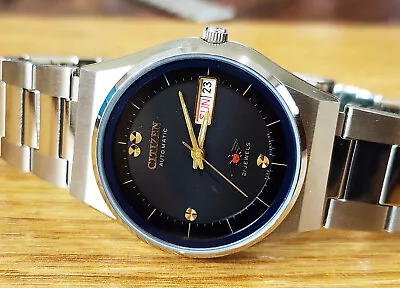 Mint Vintage Automatic Citizen Watch Automatic 71-2591 Black DIAL Gents. • $135