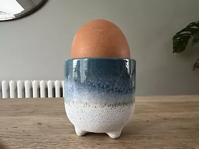  Sass & Belle Mojave Glaze Egg Cup ~ Boiled Eggs ~ Breakfast ~ Easter ~ Blue X 1 • £5.95