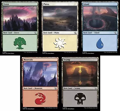 MTG March Of The Machine Basic Land Pack - 32 Of Each Style - 160 Cards Total • $12.99