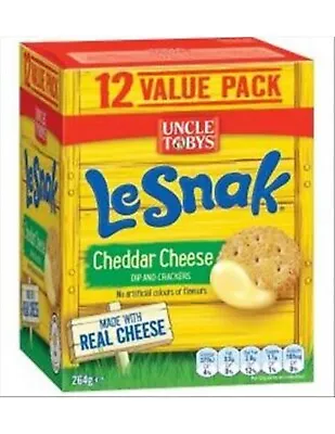Le Snak Cheese & Biscuit Cheddar 22gr X 12 Packet • $12.95