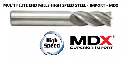  1-3/16x3/4 Hss 4flt Single End Mill Non Center Cutting -item No. 205 1-3/16x3/4 • $37.86