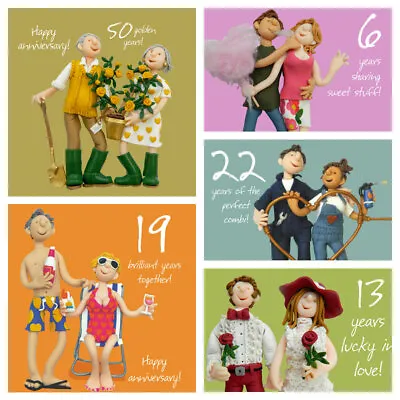 £3.45 • Buy Wedding Anniversary Card - One Lump Or Two - Year Numbered 1 To 65 1st To 65th