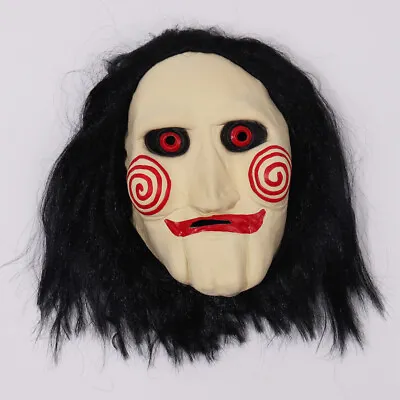 1× The Scary Puppet Clown Mask For Jigsaw Billy Themed Halloween Costume Cosplay • $31.04