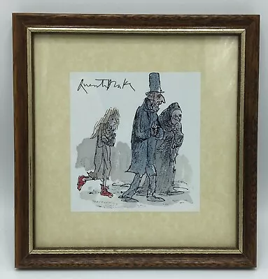 Uncommon Signed Quentin Blake Print Hans Christian Andersen ‘The Red Shoes' 1999 • £45