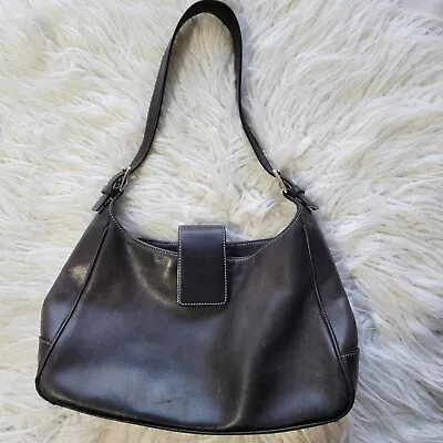 Coach Hampton Leather Shoulder Bag Vintage Black (Missing Piping)  • $29.99