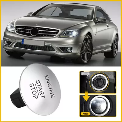 Keyless Push Start Stop Button Go Engine Ignition Switch Fits For Mercedes Benz • $10.59