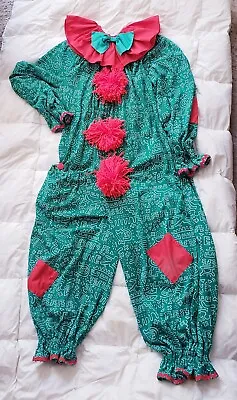 $89.99 • Buy OOAK Vintage 90's Green Juggalo Clown Hobo Keith Haring T-Shirt Art Costume OS