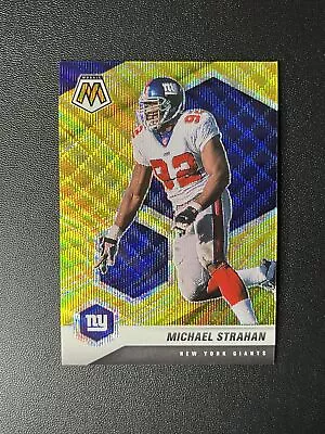 2021 Mosaic Michael Strahan Giants Gold Wave 2/17 J1S • $4