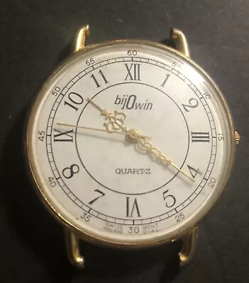 Slim Bij Owin Wrist Watch Men’s Vintage No Band Large Face Roman Numerals • $9.98