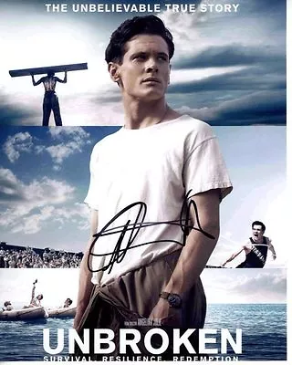 JACK O'CONNELL Signed Autographed 8x10 UNBROKEN LOUIS ZAMPERINI Photo • $134.99