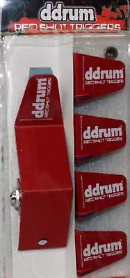 DDrum RSKIT (5) Pack Red Shot Trigger Pack With 4 Snare/Tom Triggers And Bass Dr • $96.03