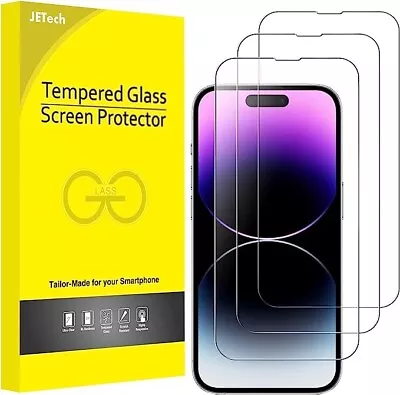 JETech Screen Protector For IPhone 14 Pro 6.1-Inch Tempered Glass Film 3- • $16.56