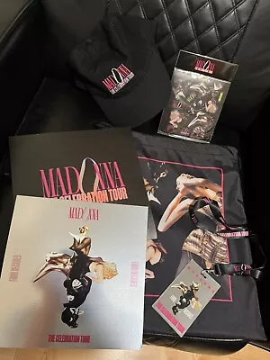 Madonna Celebration Tour VIP Bag Merch: Cap Stickers Lanyard Litho Napkins • $98