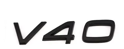 For VOLVO V40 Rear Boot Trunk Emblem Sticker Letter Badge Matte Black • $19.95