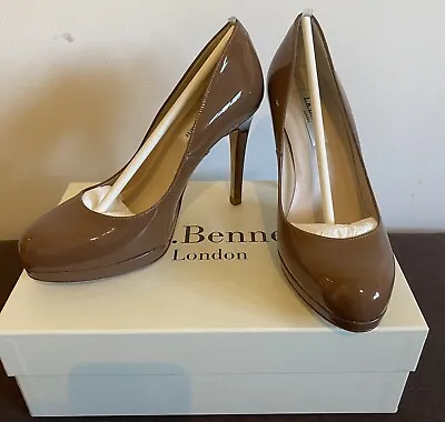 £80 • Buy LK Bennett Sledge Winter Rose Leather Patent Court Shoes Heels UK37.5 UK 4.5