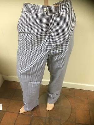 Chef Trousers - Mens - Blue & White Small Check • £7.95