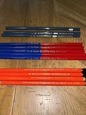 12 Vintage Pencils EBERHARD FABER COLORBRITE 2140 Microtomic 2H And 2538 • $28.38