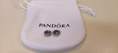 PANDORA~Sterling Silver Leaf Leaves Spacer Charm Lot Of 2 #790206 RETIRED~EUC • $29.95