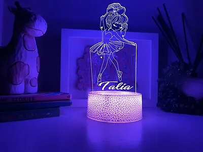 PERSONALISED  Ballerina  Dancer  Remote Gift For Kid Nursery Decor Lamp • $41.99
