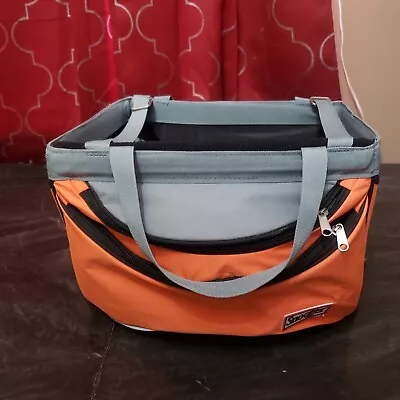 Snoozer Sporty Bike Basket Pet Carrier Carrying Tote Bag Travel Dog 85005 Orange • $69.96