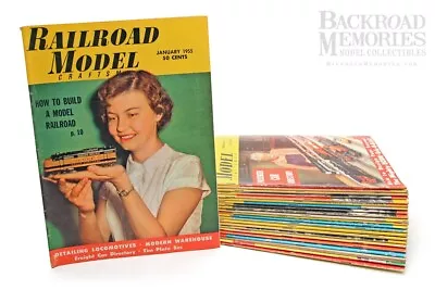 Lot Of Vintage (1955-1956)  Railroad Model Craftsman  Magazines (23) By MCP • $69