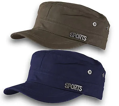 Classic Plain Sport Hat Cadet COMBAT FIELD MILITARY CAP STYLE PATROL Baseball  • £6.89