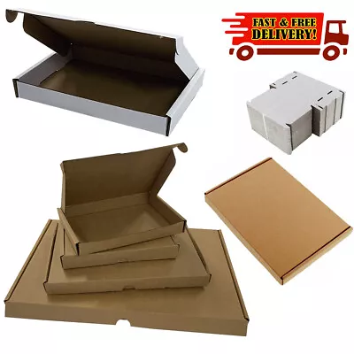 Pip Postal Boxes ✔ White Brown Large Letter A4 A5 A6 Dl Mini Cardboard Shipping • £4.80