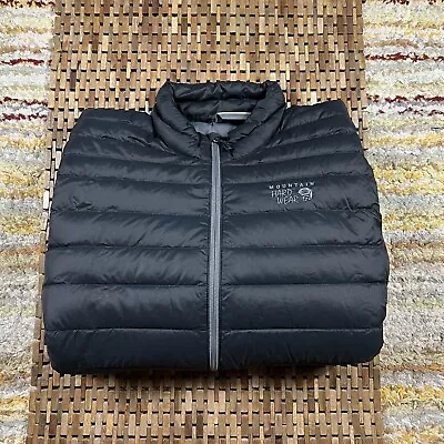 Mountain Hardwear Dynotherm Puffer Jacket Black Full Zip Insulated Men’s Large L • $114.95