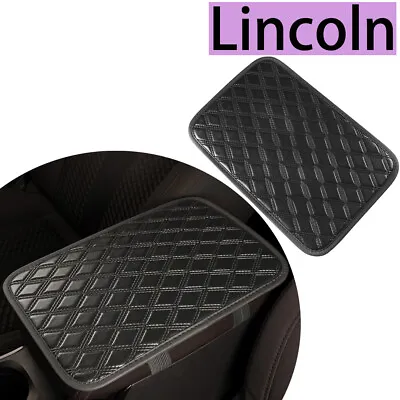 Car Accessorie Armrest Cushion Cover Box Pad Protector For Lincoln Bright Black • $3.99