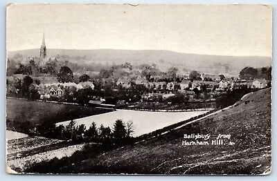 Postcard Salisbury Wiltshire England From Harnham Hill Posted 1933 • £2