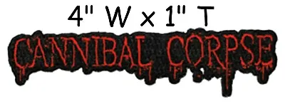 Cannibal Corpse Band Name Patch American Death Metal Music Iron On Applique • $6