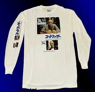 New The Godfather Marlon Brando Japanese Kanji Long Sleeve Classic T-Shirt • $24.95