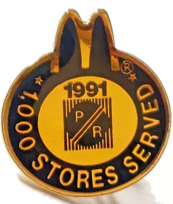 McDonald's P/R 1991 1000 Stores Served Lapel Pin (061823) • $6.95