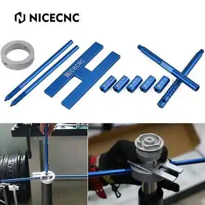 NiceCNC Fork Spring Compressor & Fork Bleeding Tool For All 50-1300cc Motorcycle • $51.29