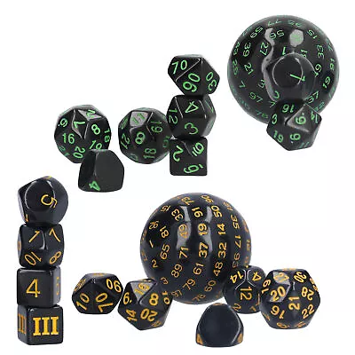 15pcs D3‑D100 Polyhedral Dice Set 3 Sides To 100 Sides Conjuring Dice Rolling Ki • $22.93