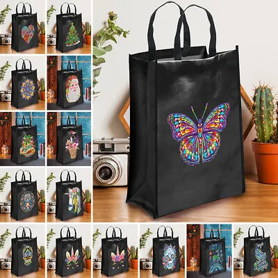 $22.99 • Buy DIY Plant Animal Diamond Painting Shopping Tote Bags Mosaic Kit Art Drawing AU✅