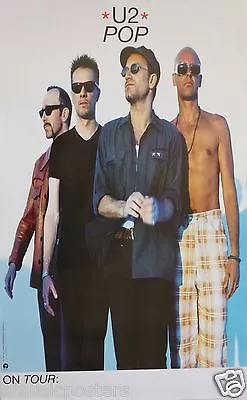 U2  POP  U.S. PROMO POSTER -  Group Standing Together Wearing Sunglasses • $19.19